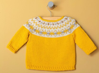 Hanna Sweater in Yarn and Colors Baby Fabulous - YAC100004 - Downloadable PDF