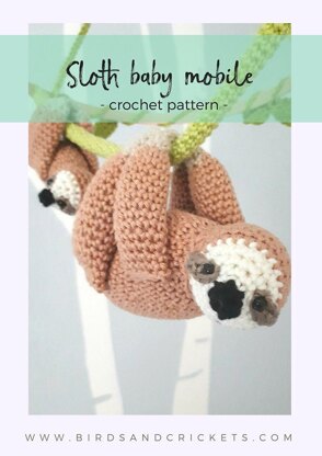 Sloth baby mobile