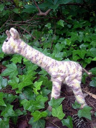 Knitted/Felted Giraffe