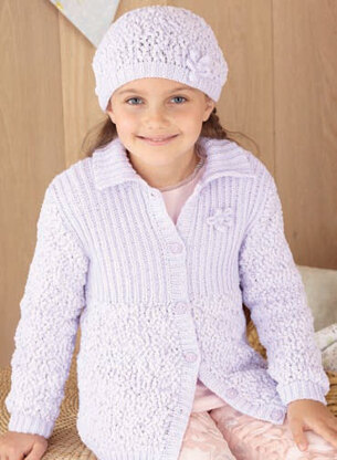 Cardigan, Hat and Blanket in Sirdar Snuggly Bubbly DK and Snuggly DK - 4552 - Downloadable PDF