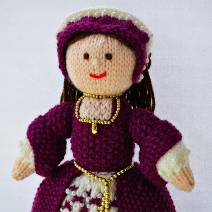 Catherine - A Tudor Doll Knitting Pattern - Toy Knitting Pattern