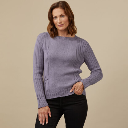 #1358 Kanzi - Jumper Knitting Pattern for Women in Valley Yarns Northfield