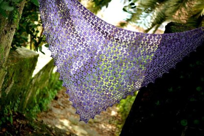 Pressed Violets Shawl