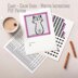 White Cat Blanket Wondering Kitten Throw Pink Border C2C CROCHET PATTERN