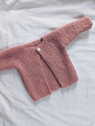 August Cardigan - Baby Aran Knitting Pattern for 0-3 - 18-24 months