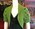Eva Shrug with Slip Stitch Ribbing: Sizes Small &Med