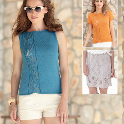 Top, Vest & Skirt in Sirdar Cotton DK - 7082 - Downloadable PDF