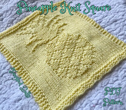 Pineapple Knit Square
