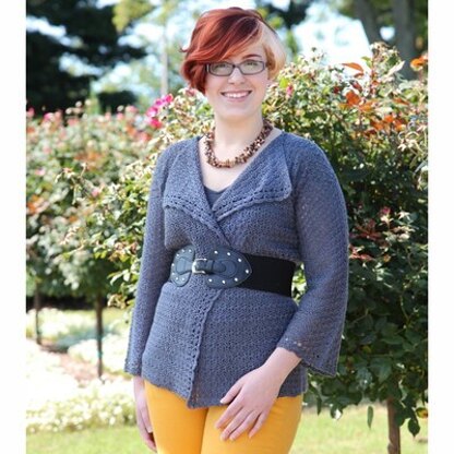 565 Bryant Cardigan - Crochet Pattern for Women in Valley Yarns 2/10 Merino Tencel