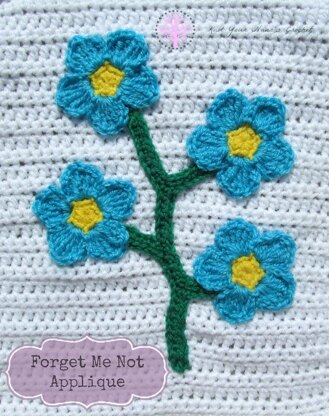 Forget Me Not Applique