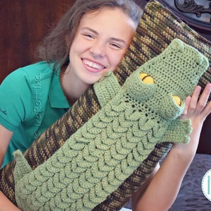 Snappy Simon the Crocodile Pillow