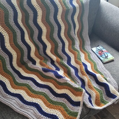 Boreal crochet throw