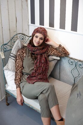 Scarf and Hat in Schachenmayr Soraya - 2210 - Downloadable PDF