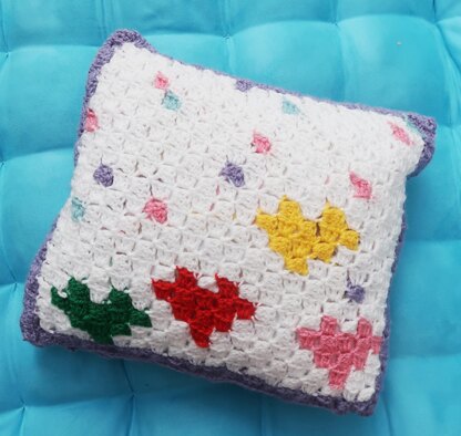 Raining Hearts & Blooming Hearts Pillow Cover