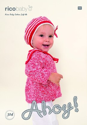 Sweater and Hat in Rico Baby Cotton Soft DK - 324