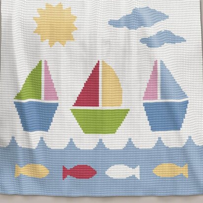 CROCHET Sail Away Baby Blanket / Afghan