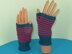 Stripe Pattern Fingerless Gloves