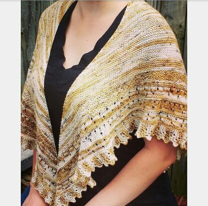 On Silent Wings Shawl