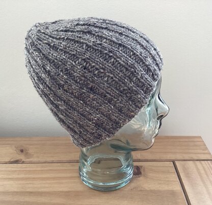 The First Ribbed Beanie Hat Pattern