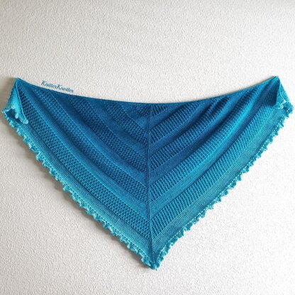 Ruffled Waters Shawl