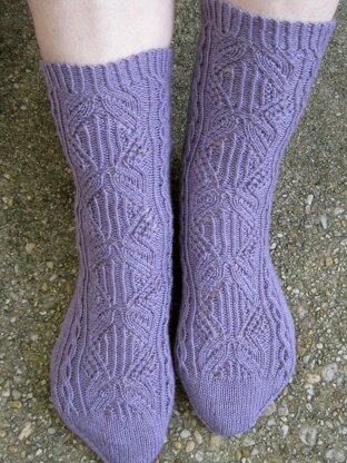 Wells Cable Lace Socks