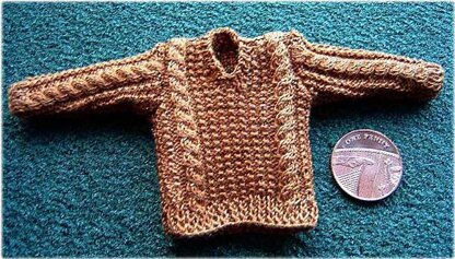 1:12th scale Mans V-neck sweater and slipover Knitting pattern by Frances  Powell | Knitting Patterns | LoveCrafts