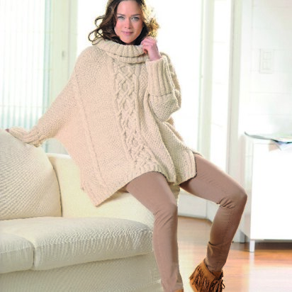 Poncho-Pullover in Schachenmayr Soft Mix - 1984 - Downloadable PDF