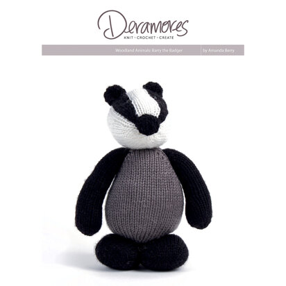 Deramores Woodland Creatures Barry the badger in Deramores Studio DK - Downloadable PDF
