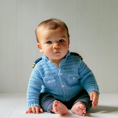 Coastal Military Baby Sweater