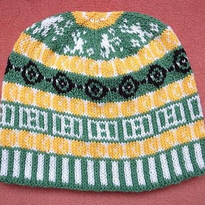 Tennis beanie - knitting pattern