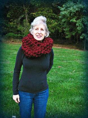 Karen: A Puff Stitch Infinity Scarf