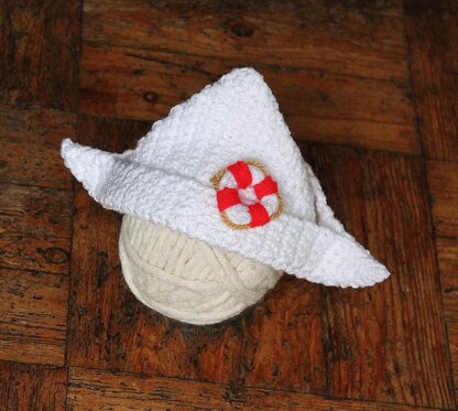 Paper Boat Hat Crochet pattern by ThomasinaC