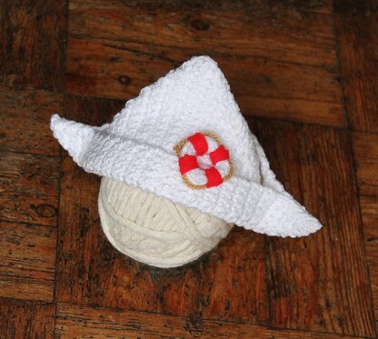 Paper Boat Hat Crochet pattern by ThomasinaC, Knitting Patterns