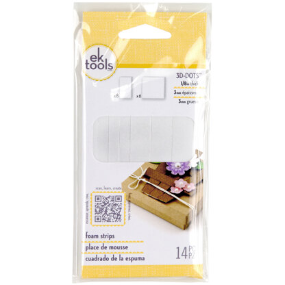 EK Success 3D Dots Foam Dot Adhesive - White Strips .125