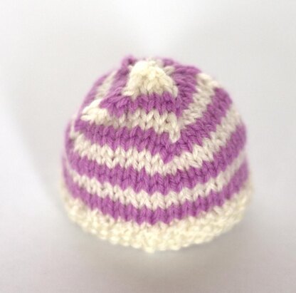 Christmas Glamour Striped Mini Beanie Decoration