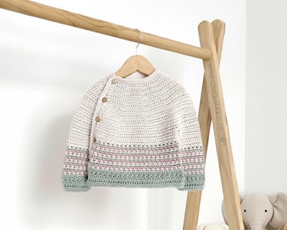 12-24 months- TICA Crochet Sweater / Cardigan