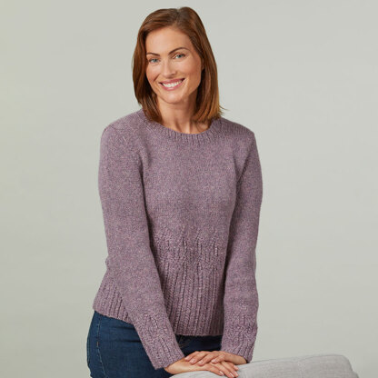 1382 Ponkan - Jumper Knitting Pattern for Women in Valley Yarns Peru