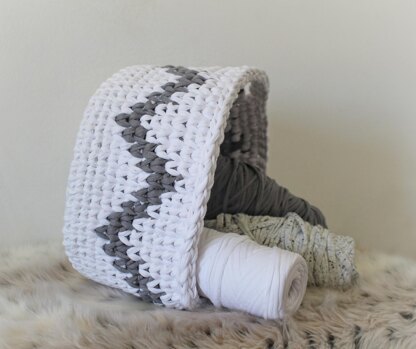 Chevron Basket Zig Zag Pattern