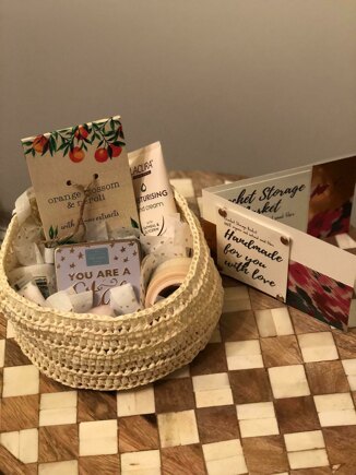 Raffia gift basket #2