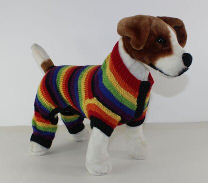 Dog Rainbow Stripe Onesie