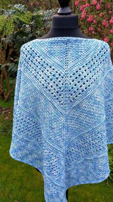 Cornflower Sky Poncho