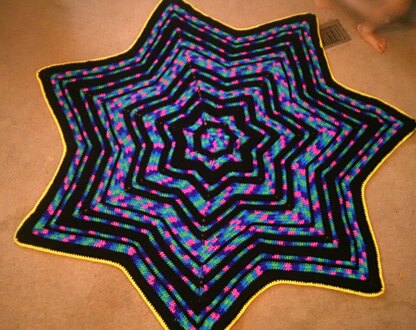 7 point star Afghan