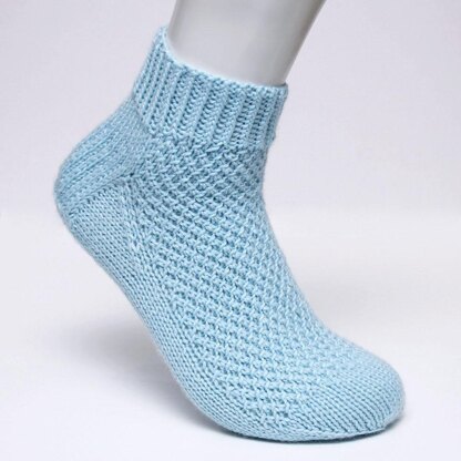 Blue Raspberry Socks - Cuff Down (DK)