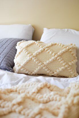 Bobble Knit Throw Pillow