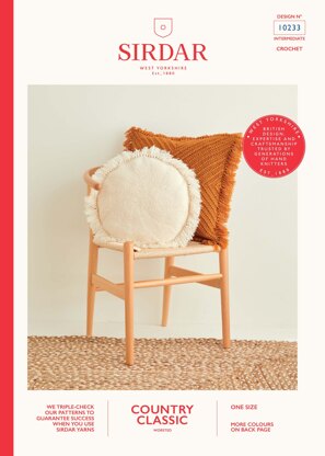 Cushions in Sirdar Country Classic Worsted - 10233 - Downloadable PDF