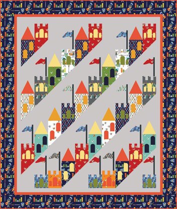 Michael Miller Fabrics Good Knight Quilt - Downloadable PDF