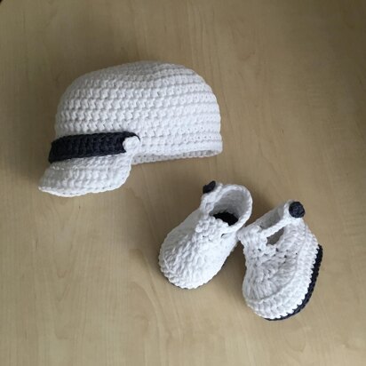 Baby Bootie & Hat Set N 261