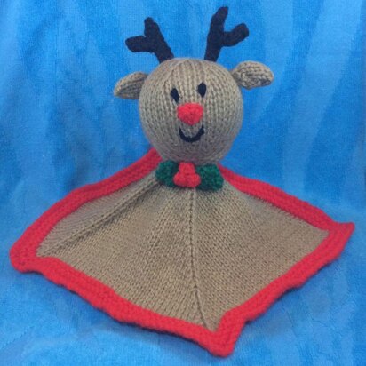 Reindeer Baby Comforter/Blanket - knitting pattern