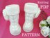 Knitting PATTERN Baby Girl Baby Booties Mulan
