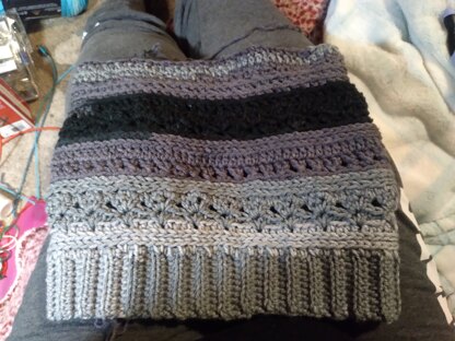 November Twilight Crochet Slouch Hat Pattern for Women